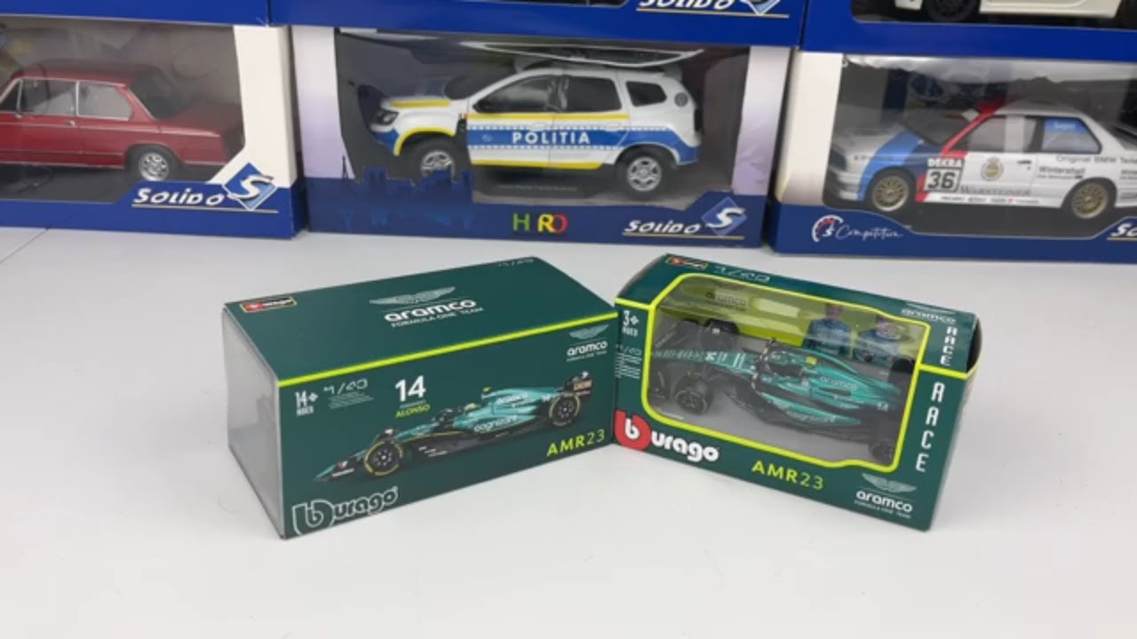 1:43 Scale Aston Martin AMR23 F1 Car Model - Fernando Alonso #14, Zinc Alloy Die Cast - View #6