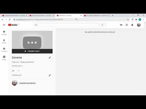 Youtube-Oynatma Listesi Oluşturma