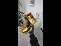 CUSTOM GOLD TIMBERLAND BOOTS