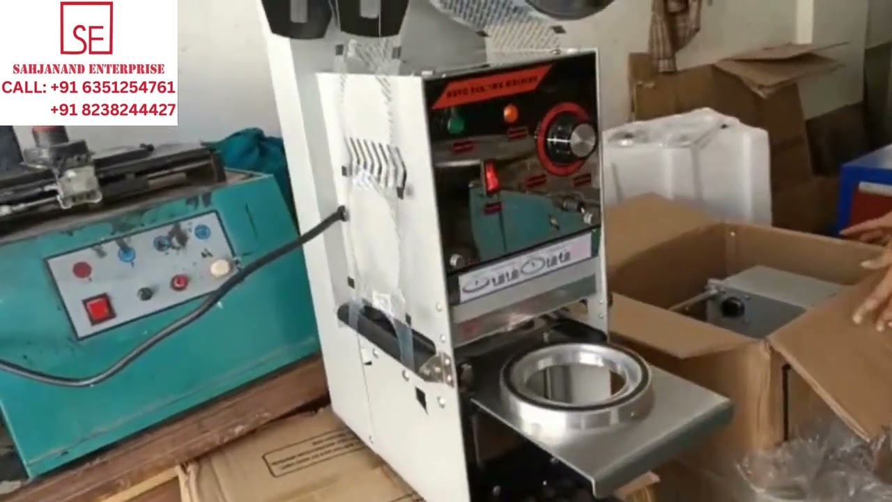 Cup Sealing Machine Semi Auto CALL +91  6351254761