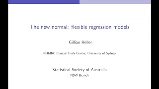 The new normal: distributional regression - Gillian Heller