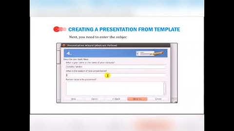 Class-V LibreOffice Impress(Module-2 Creating a Presentation from Template)