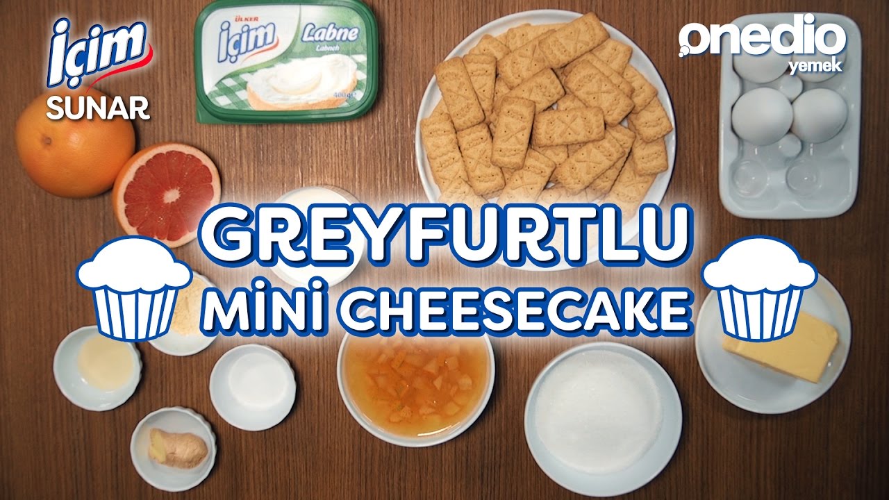 Greyfurtlu mini cheesecake tarifi Greyfurtlu mini cheesecake tarifi