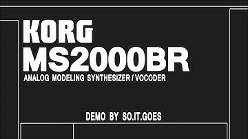 Korg MS2000 BR Custom Patch Demo (No Talking)