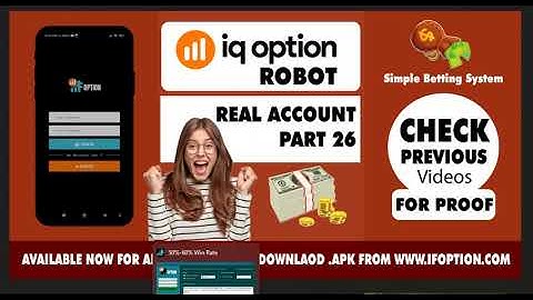 IQ Option Robot Real Account Part 26 - Now Android App Available