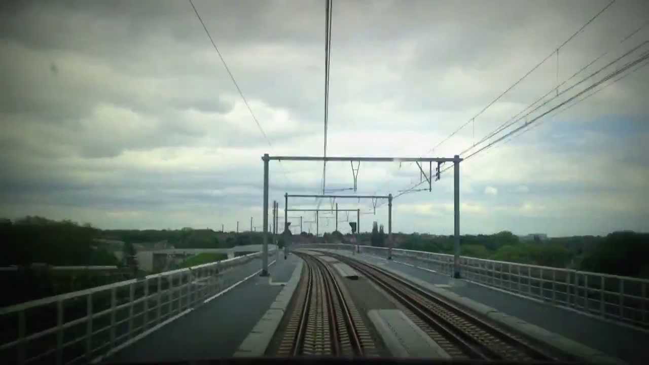 HD Train Timelapse TGV Thalys Brussels to Amsterdam