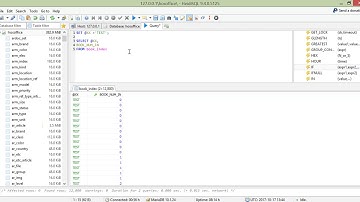 HOSOffice การเขียนคำสั่ง MySQL การประกาศตัวแปรและการนับจำนวนเพิ่มที่ละต้องการ