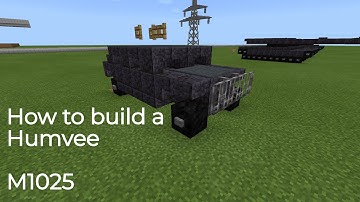 Minecraft tutorial - How to build a Humvee ( M1025 ) ( Easy )