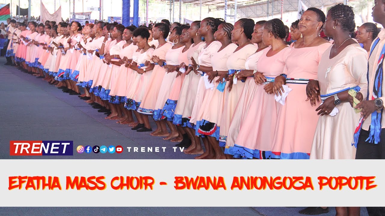 EFATHA MASS CHOIR   BWANA ANIONGOZA POPOTE  LIVE OFFICIAL VIDEO  PRAISE AND WORSHIP SONG