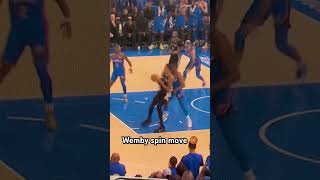 Game1: Wemby spin move for the lead #basketball #nba #nbabasketball #philippines #singapore #china