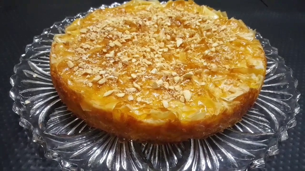 #cakeauxpâtesfiloاكتشفو اروع#تحلية تركية أو كيك الجلاش( بي ورق الفيلو)المقرمشة