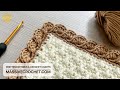 The Most WONDERFUL &amp; EASY Crochet Border for Beginners! 👌 ✅ CUTE Crochet Edging for Baby Blanket