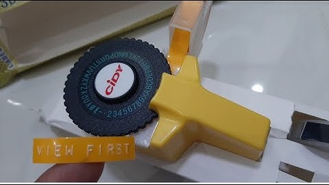 3D embossing label maker - How to use and problem solution