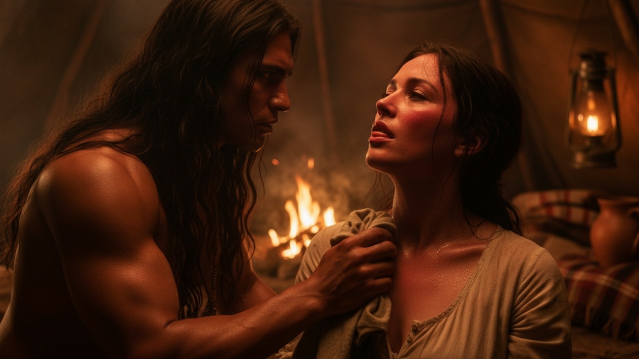 „Deine Haut glüht vor Fieber... ich muss dich kühlen“, entschied der Apache.