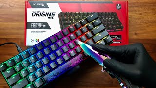 HyperX Alloy Origins 60 Gaming Keyboard Unboxing - ASMR