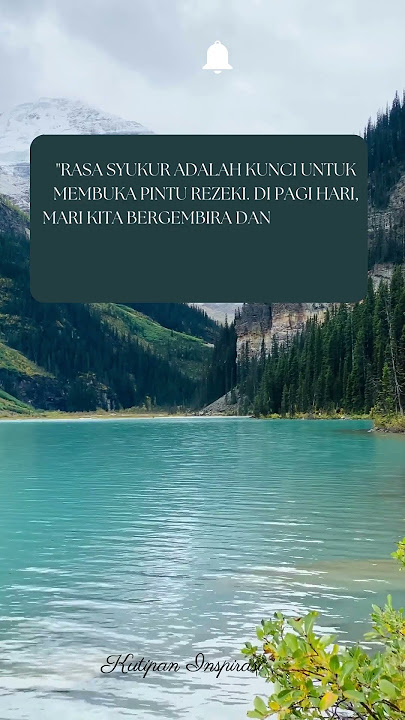 Rasa syukur adalah kunci untuk membuka pintu rezeki. #quotes #bersyukur