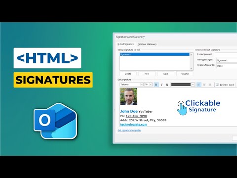 Add Clickbale HTML Email Signatures to Outlook Desktop