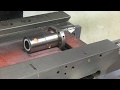 Milling the X nut pocket for the PM-30 CNC mill , offset to the rear by .200"!! .200 deep.