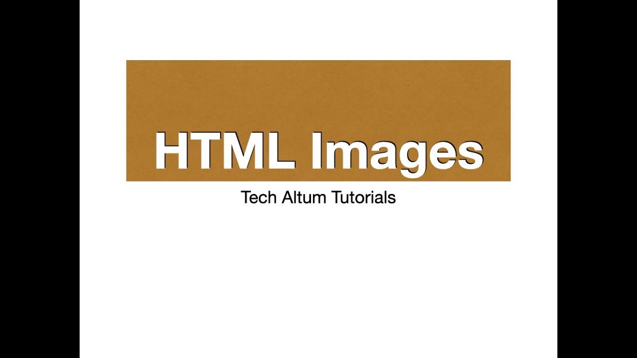 HTML Images | how to add images in html | img tag - YouTube