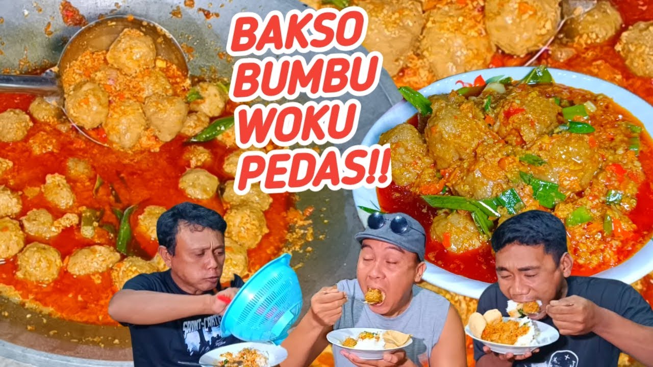 NGAMBEK PORSI JUMBO BAKSO WOKU MASIH KURANG!!EMON MINTA TAMBAH NASI LAGI!!