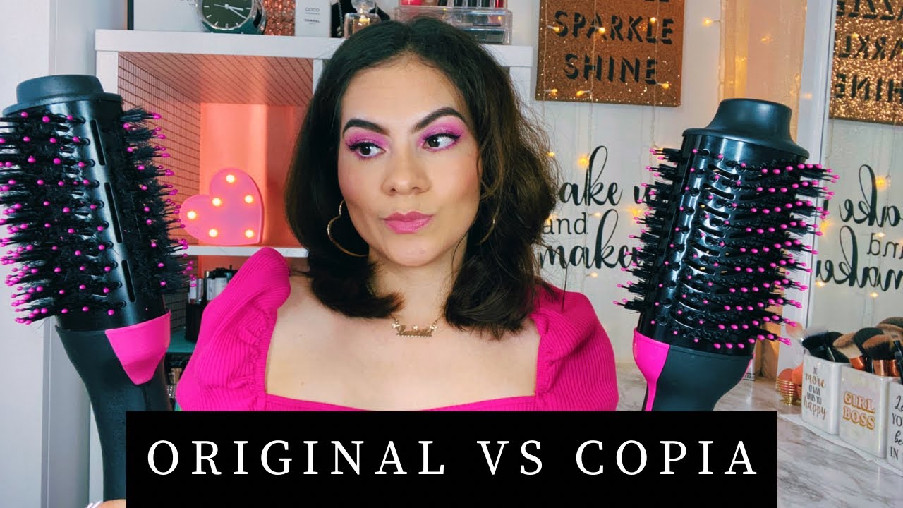 CEPILLO REVLON ORIGINAL VS NO ORIGINAL./ONE STEP HAIR BRUSH/CUAL TRABAJA  MEJOR? 