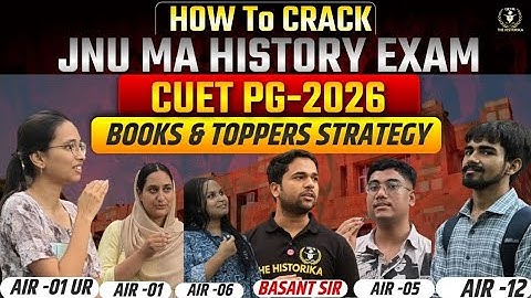 How I Crack JNU MA History Exam | CUET PG-2026| Complete Strategy, Books & Toppers Tips |#jnu cuetpg