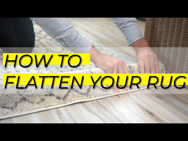 How to Flatten Out an Area Rug & Remove Creases – Luxury Sports Rugs
