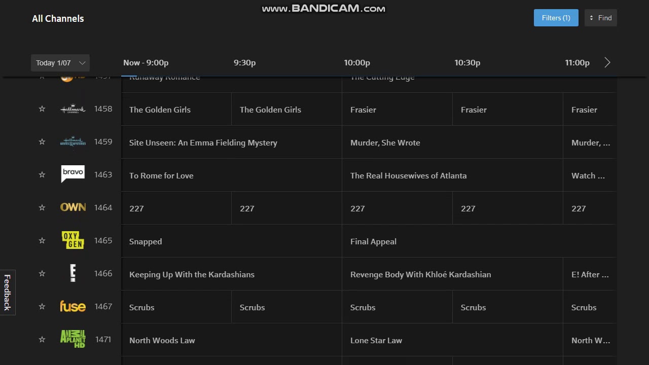 Comcast Xfinity Stream San Francisco Bay Area Channel ...