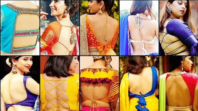 Backless blouse design 