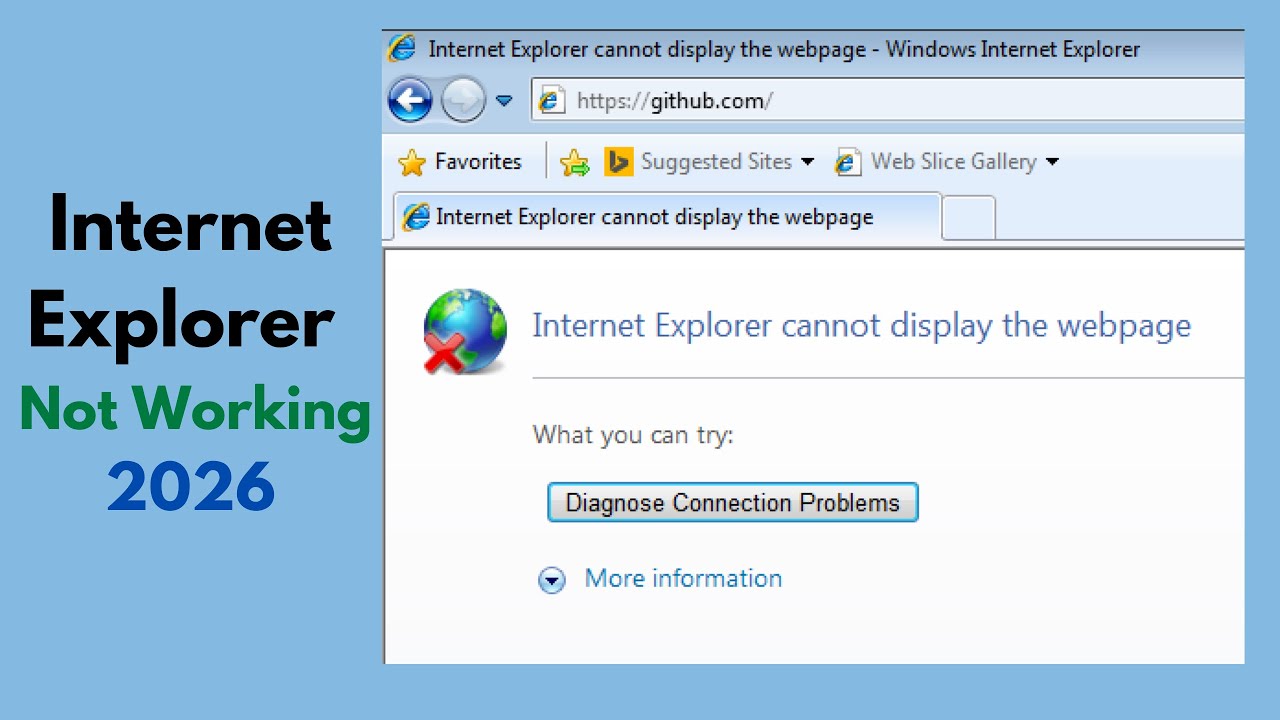 Internet Explorer not working windows 7