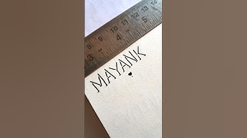 MAYANK 🤗 Subscribe for your Name || #art #drawing #3d #calligraphy #name #handwriting #shorts