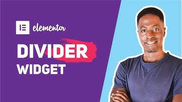 How the Elementor Divider Widget Works😋