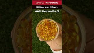 Manna-D • Rozpuštěný v olivovém oleji, 4000 M.J.. Vitamin D3