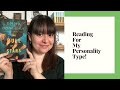 Reading for my personality type  what victoria read  booktube