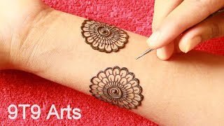 Bold & Beautiful Dulhan Mehndi Design by 9T9 Arts||Bridal Henna Mehndi Design||Negative Space Mehndi