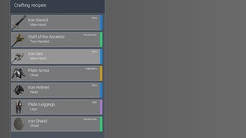 RPG Tutorial 34. Displaying crafting recipes in categories (Unreal Engine 5)