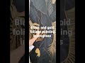 Black and Gold foliage painting in progress #paintwithme #paintingvideo
