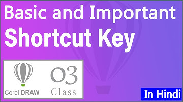 Coreldraw Shortcut keys in hindi - Part 1 | All Basic and Important Shortcuts
