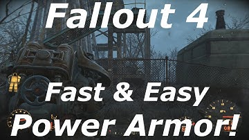 Fallout 4 Power Armor Fast & Easy! How To Get Power Armor At The Start Of Fallout 4!