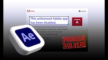 [Solved ] This Unlicensed Adobe App app will be disabled soon |  After Effect