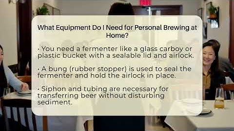 What Equipment Do I Need for Personal Brewing at Home? - The Pint Guy