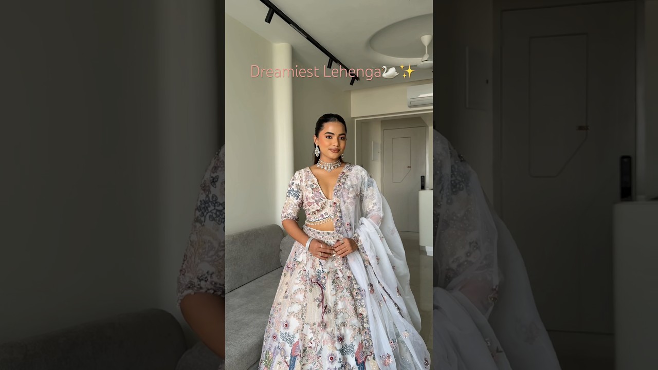 Dreamiest lehenga indeed🪽✨🦢❤️ 