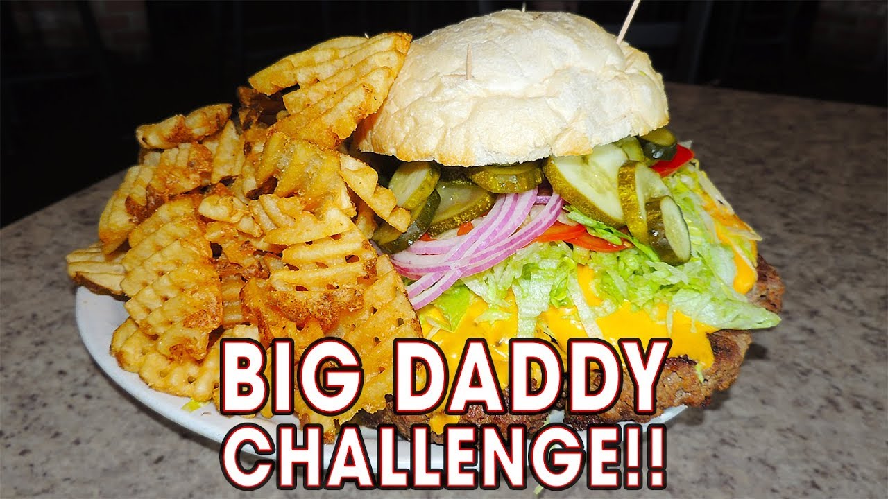 man v food cincinnati BIG DADDY BURGER CHALLENGE w/ WAFFLE FRIES!!