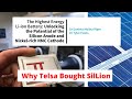 Why Tesla Bought SilLion