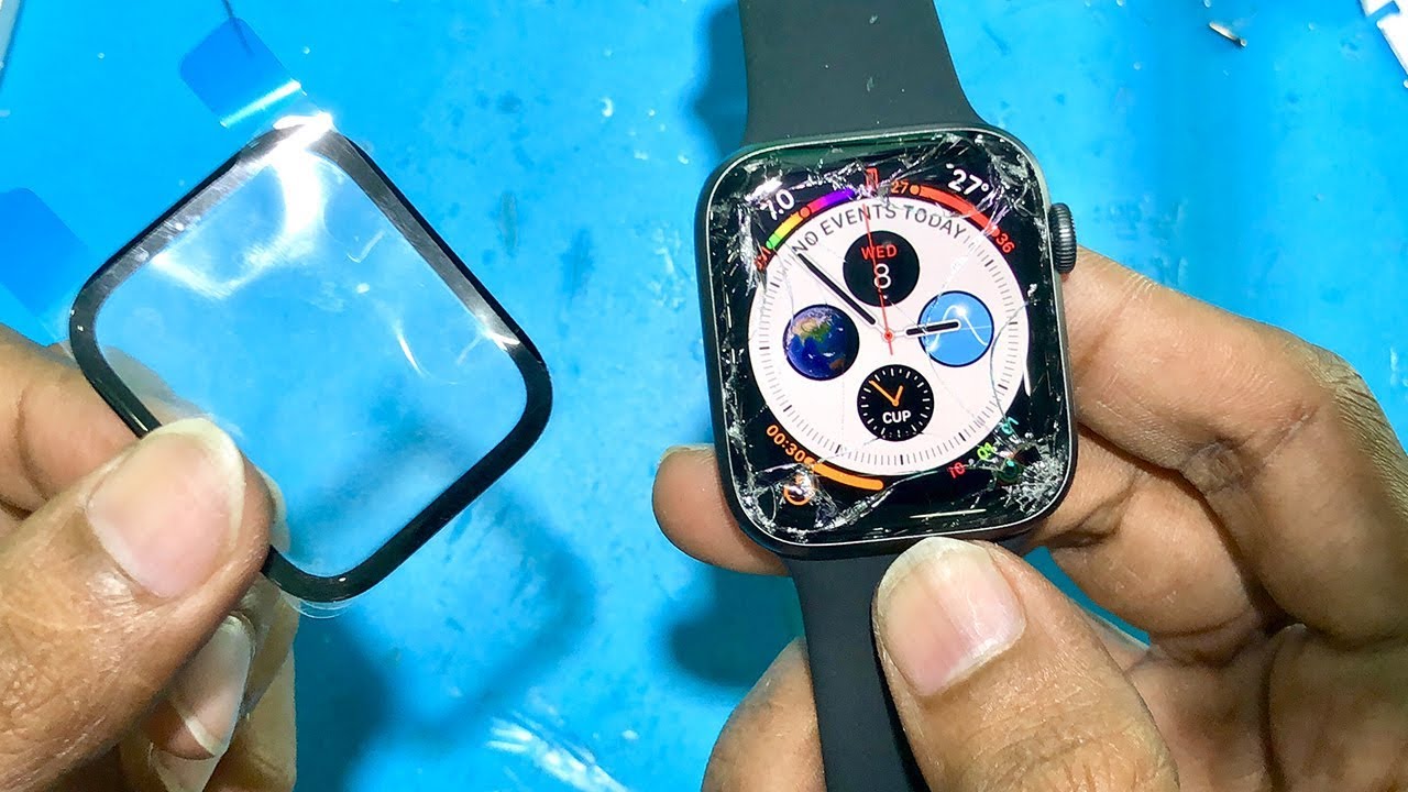 Apple Watch Series 4 glass replacement (44mm) - YouTube