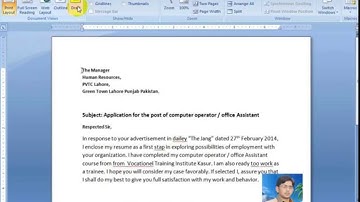 MS Word 2007 Video Tutorial Part 14 By Muhammad Kashif