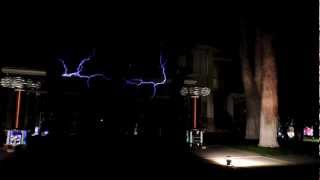 "Clocks" Musical Tesla Coils + Robot Drums