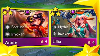 ANNIE 3 And LILLIA 3! The Ultimate Double Invoker Girlies Eating Everyone Up! | TFT Set 11