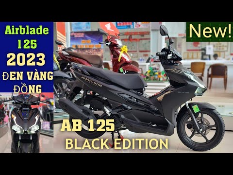 Ab Màu Vàng Đen - Airblade 125 2023 màu Đen vàng đồng Đặc Biệt | Honda AB 125 Black Edition 2023 NEW!