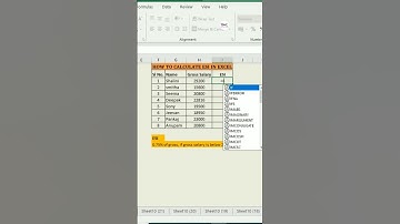 How to calculate ESI in Excel #shortsfeed #shorts #esic #excel